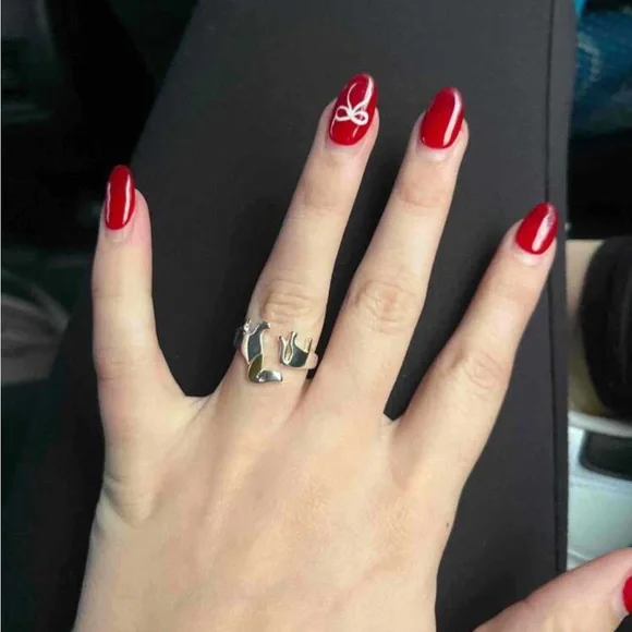 🐶BRAND NEW Dachshund Adjustable Split Design Personalized Opening Ring - Picture 8 of 9